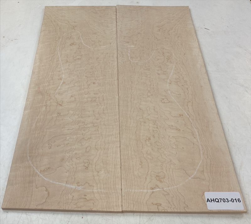 Top Quilted Maple, 2-pcs. 8 mm Unique Piece #016